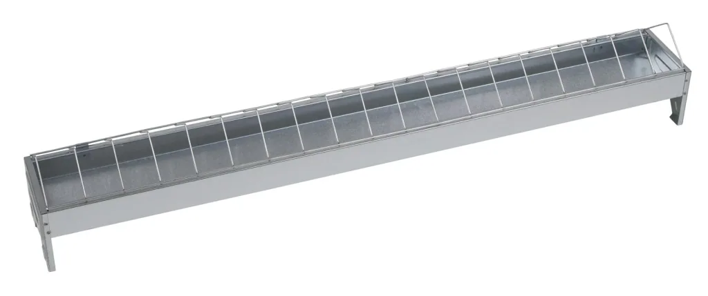 Feeding trough for chickens, 100 x 10 cm