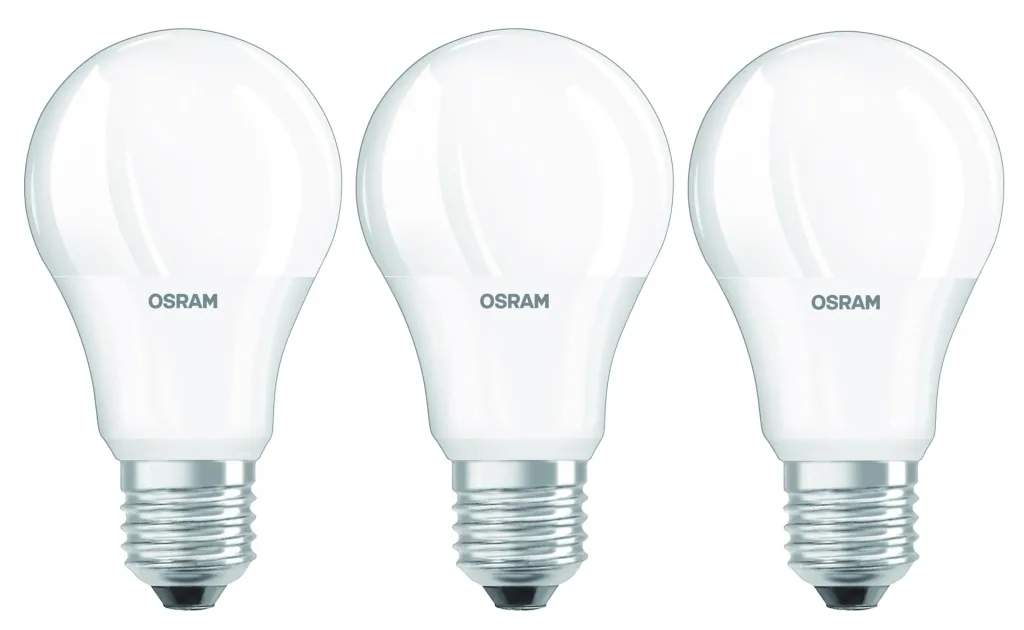 CLASSIC LED lamp with 10.5 watts, E27, warm white - 3 pieces