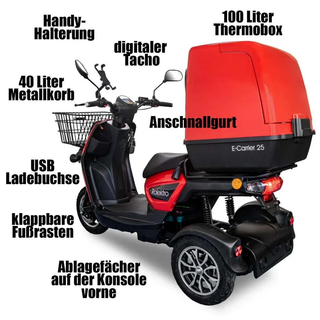 E-Carrier 25, 1,000 W - High transport volume