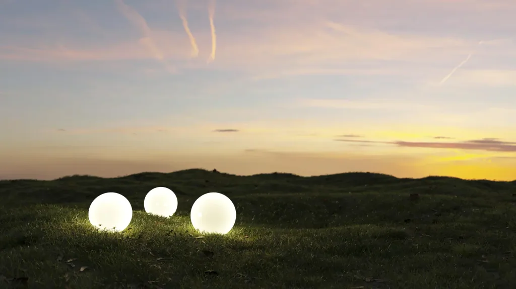 LED solar ball lamp 15cm
