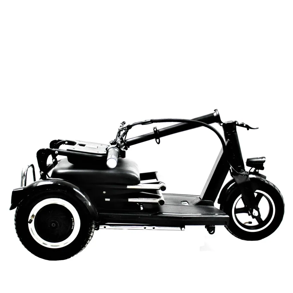 Electric mobility scooter for seniors, black - 6 km/h