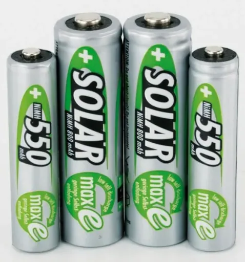 Solar NiMH Micro (AAA) battery with 550 mAh and maxE technology - 2 pieces