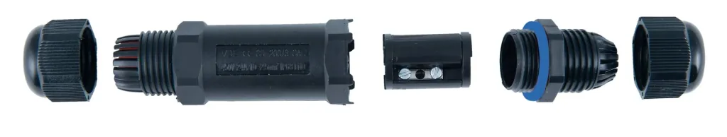 5-pin cable connector with IP 68 protection class