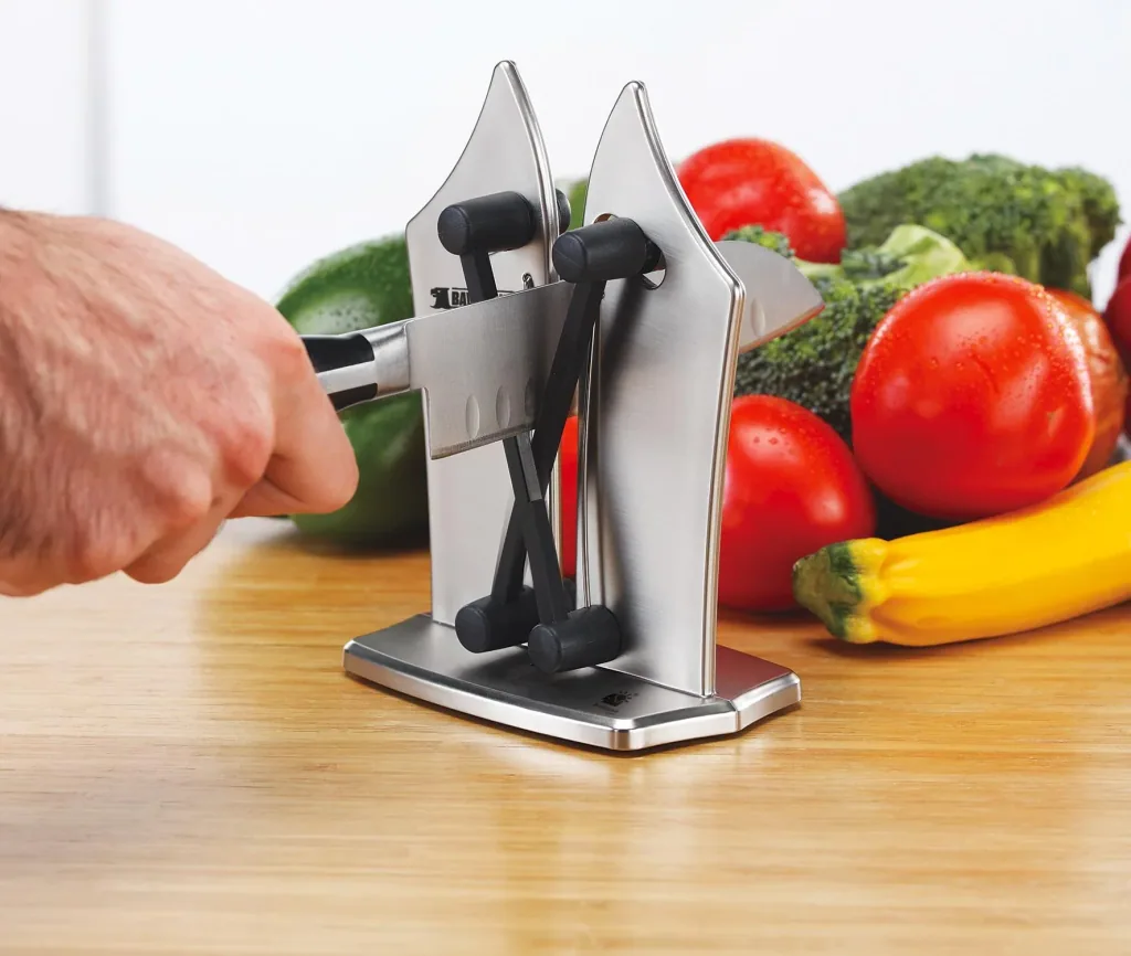 Knife sharpener "Bavarian Edge", silver