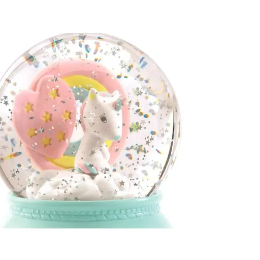 Djeco night light snow globe unicorn