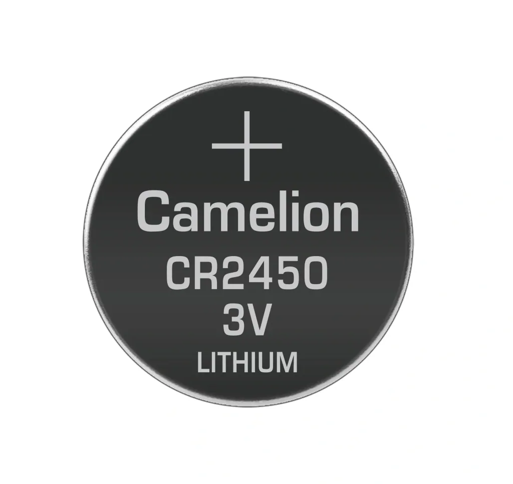 Lithium button cell CR2450, 3 Volt - 5 pieces
