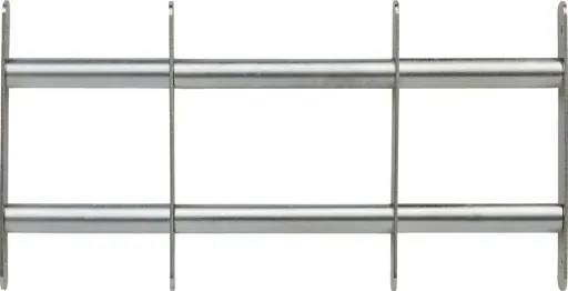 Window grille 5300 individually adjustable, 500 - 650 x 300 mm with 2 cross braces