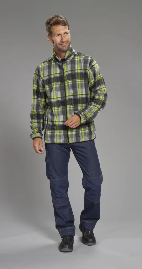Work jeans with knee patches, color blue, size 48