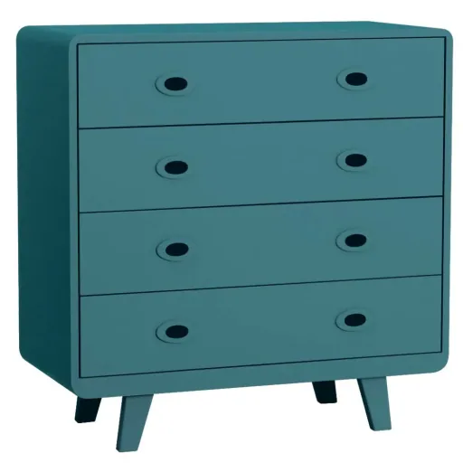 Laurette Chest of drawers Toi & Moi, Color: Bleu Canard