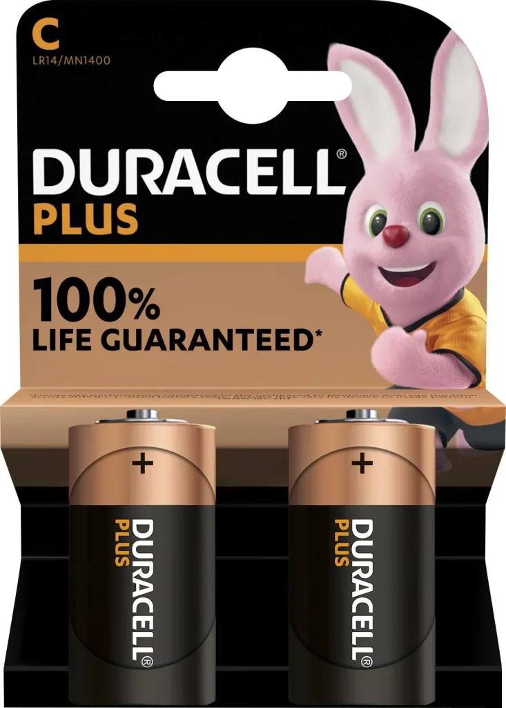 Plus Alkaline Battery Baby C-2 pieces