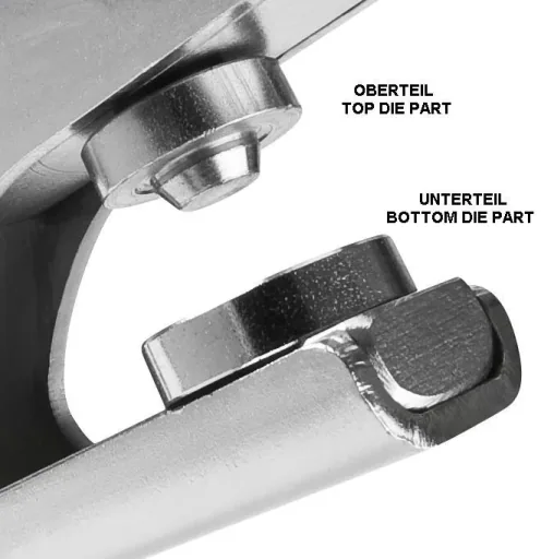 Tool inserts 12.5 mm for eyelet pliers No. 717439