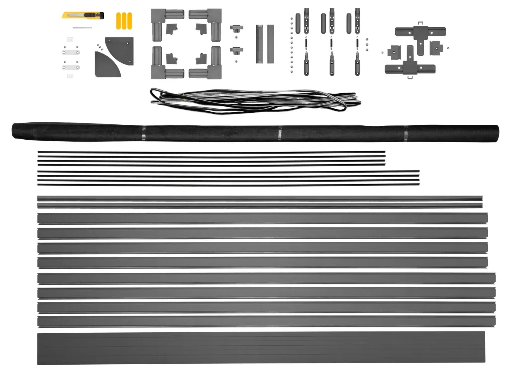 Premium fly screen door, 120 x 240 cm, anthracite