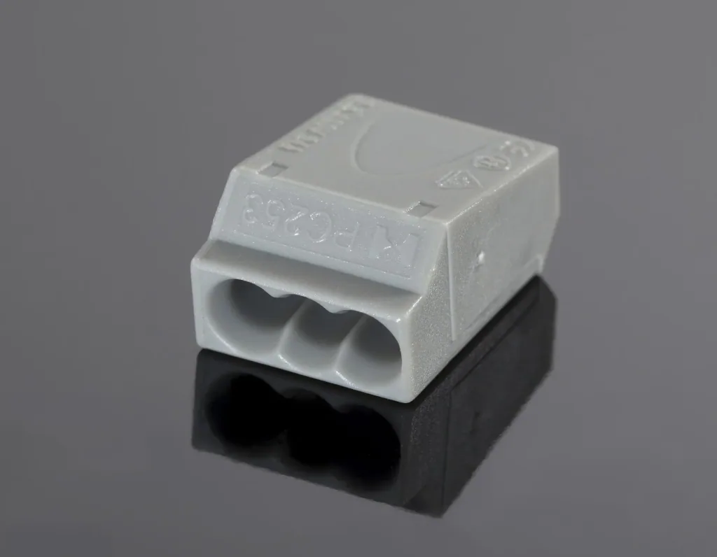 Plug-in terminals, 100 pieces, 3 x 1.0 - 2.5 mm², grey