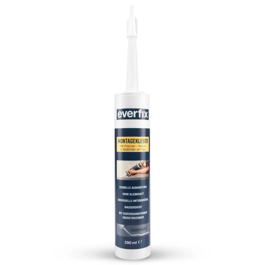 Assembly adhesive, transparent, 290 ml