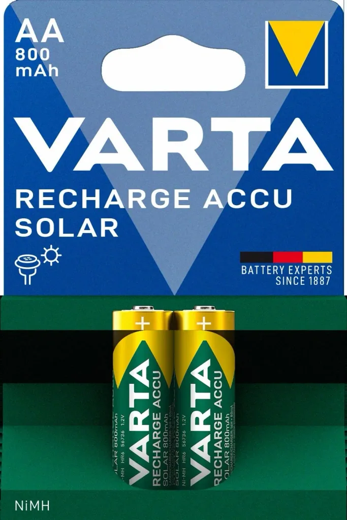 RECHARGE ACCU Solar Mignon (AA) battery with 800mAh - 2 pieces