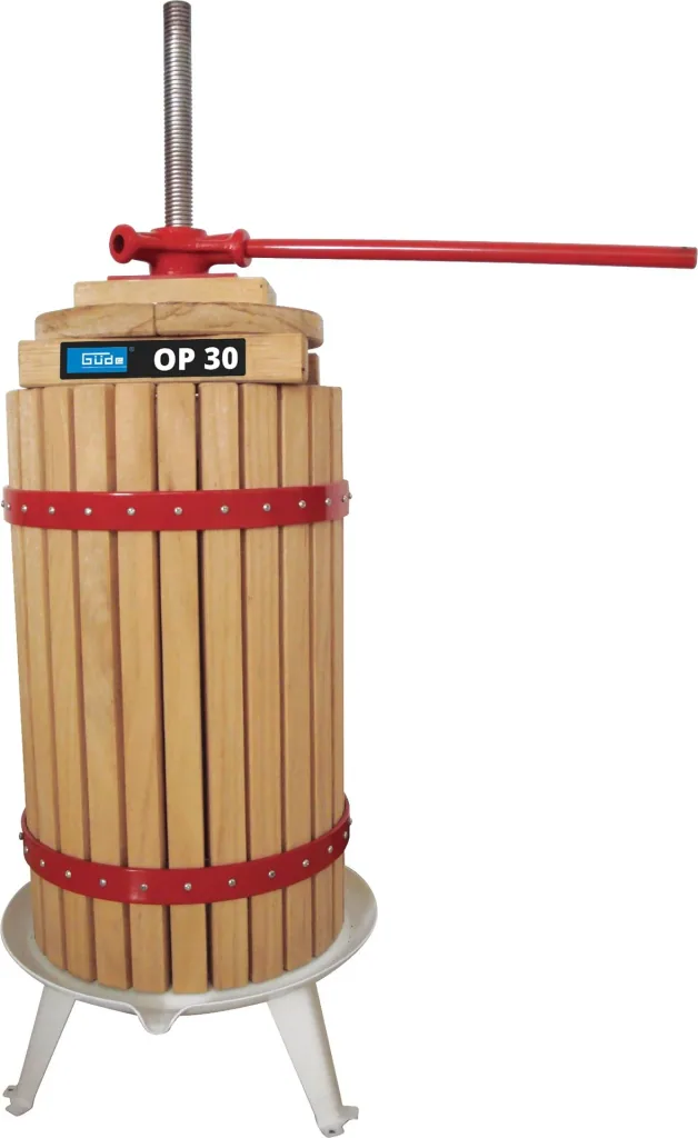 Fruit press OP 30, 30 liters with mechanical drive
