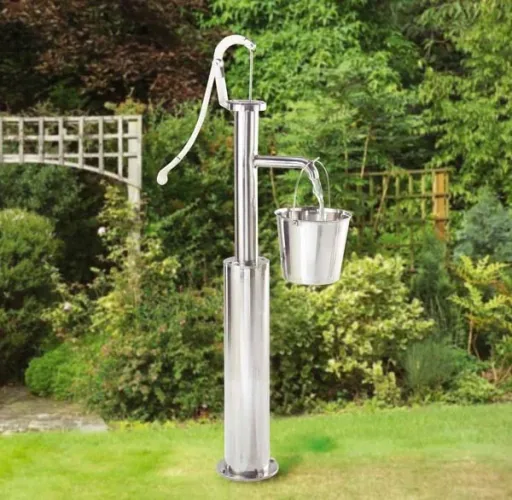 Stainless steel bucket 12.3 l with scale, 25.5 cm high