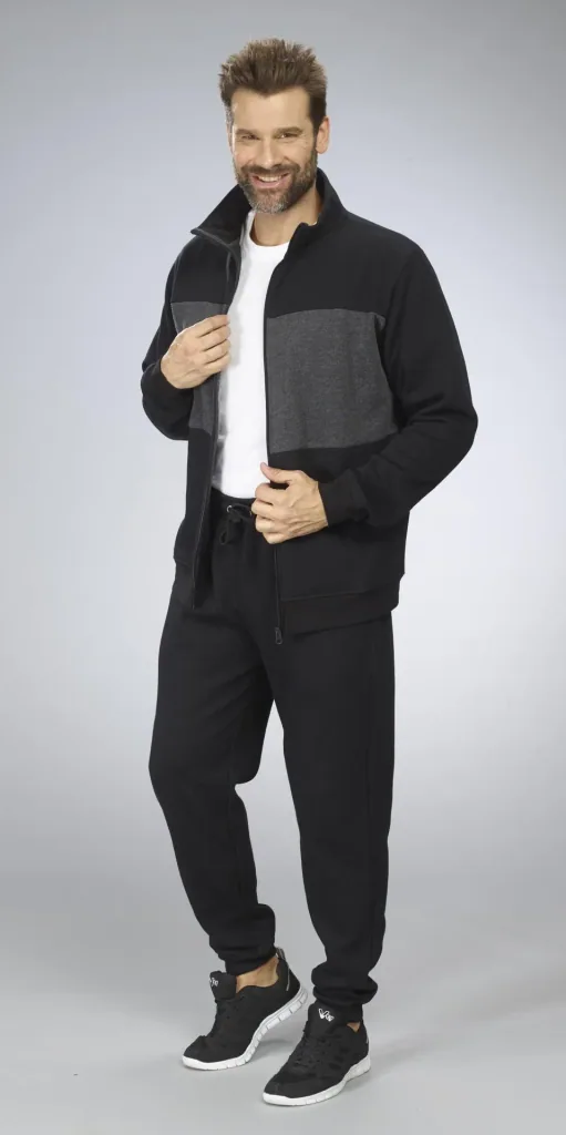 Loungewear, color black/anthracite, size M