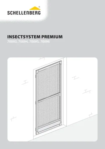 Premium fly screen door, 100 x 215 cm, white