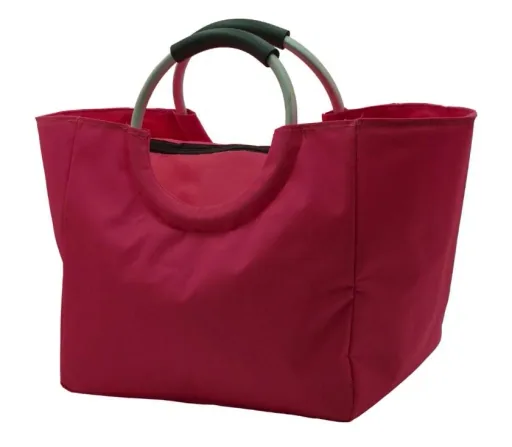 Thermal shopping bag, red