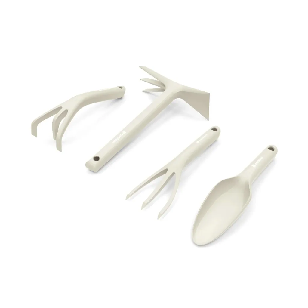 Garden hand tools set, beige