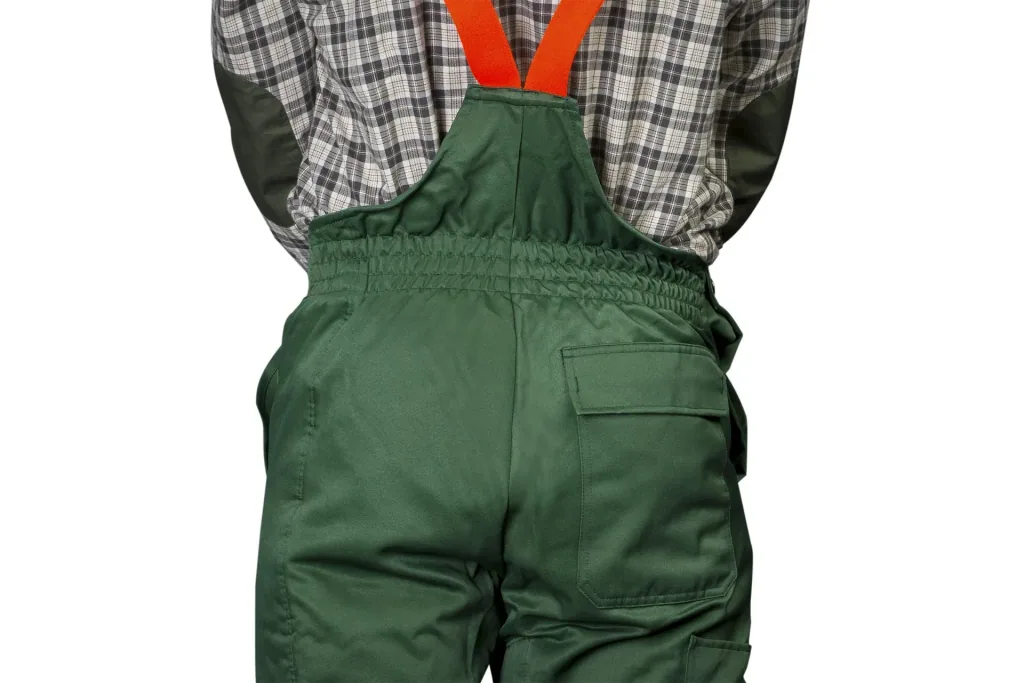 Cut protection safety starter set: trousers size 60, helmet, gloves