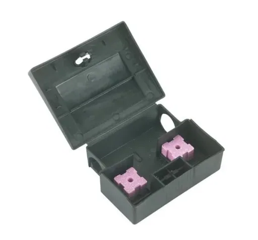 Bait station "BlocBox PETI" for mice, 12.5 x 9.5 x 4.5 cm