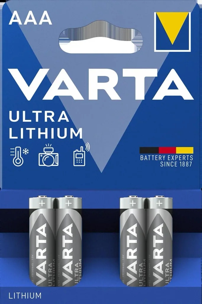 Ultra Lithium Micro (AAA) Battery - 4 pieces