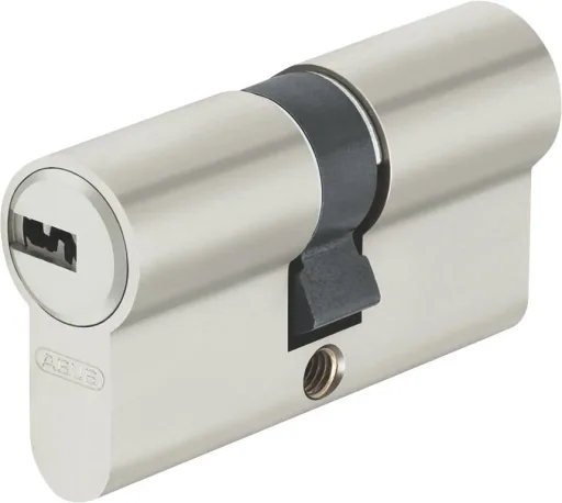 Door cylinder with reversible key, 28/34 cylinder division, emergency and danger function