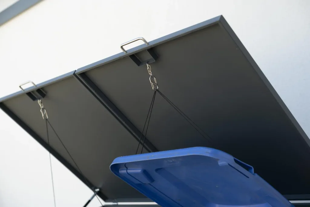 Wheelie Bin Storage Kubus for 2x 240 L, 132×80×116 cm, Anthracite – powder-coated steel