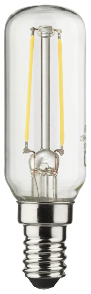 Retro LED lamp T25 with 2.5 watts, E14, warm white