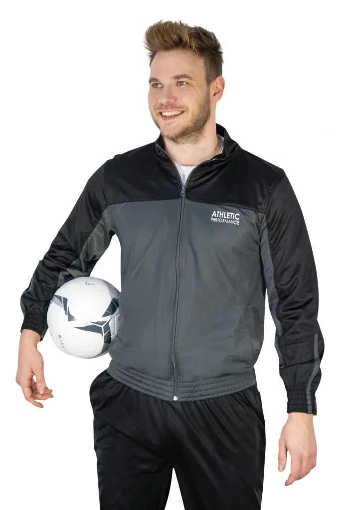 Tracksuit, color black/grey, size M