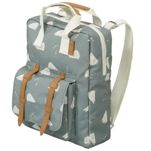 Fresk children's backpack hedgehog blue gray