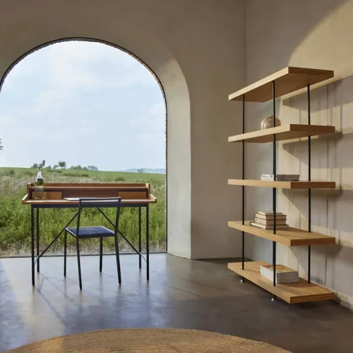 Quax Hai no Ki bookshelf ash nature