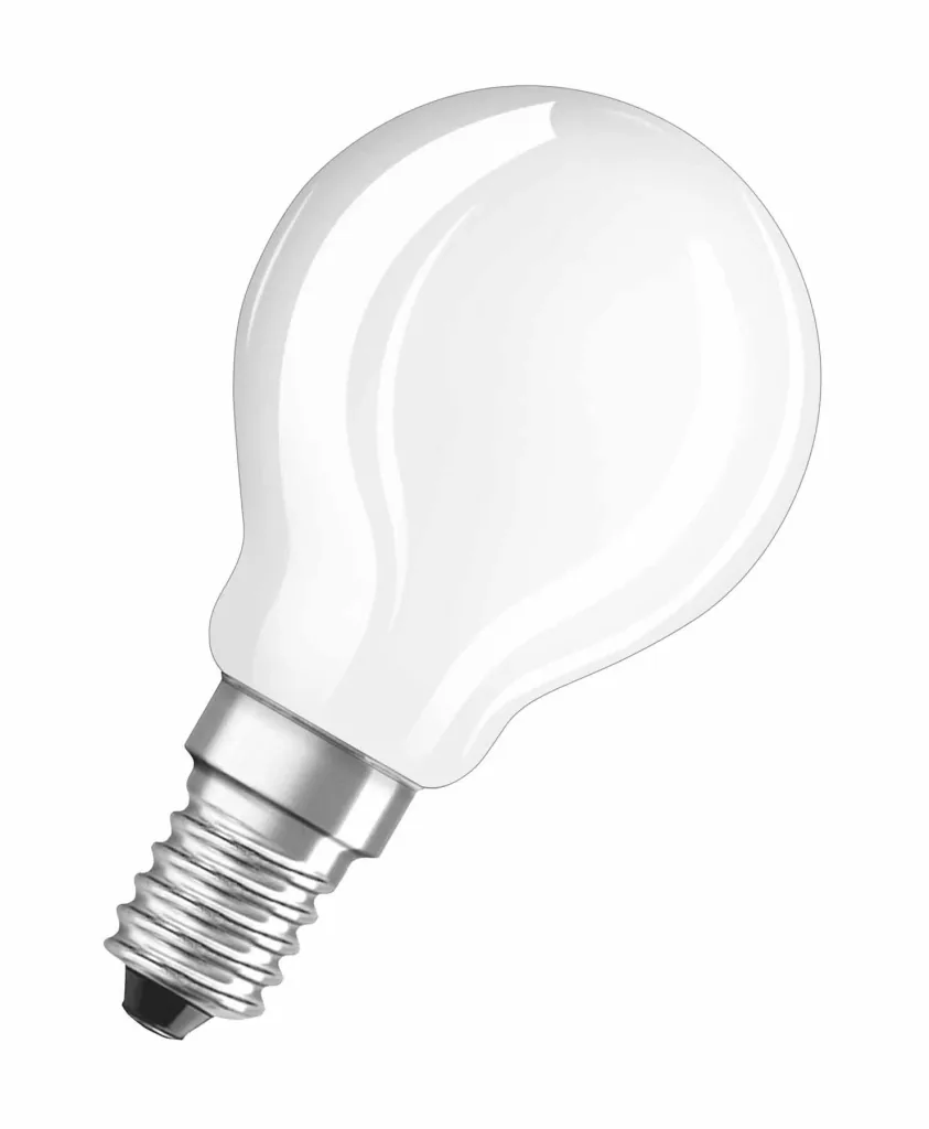 LED Retrofit CLASSIC P25 Filament lamp in drop shape with 2.5 watts, E14, warm white, matt