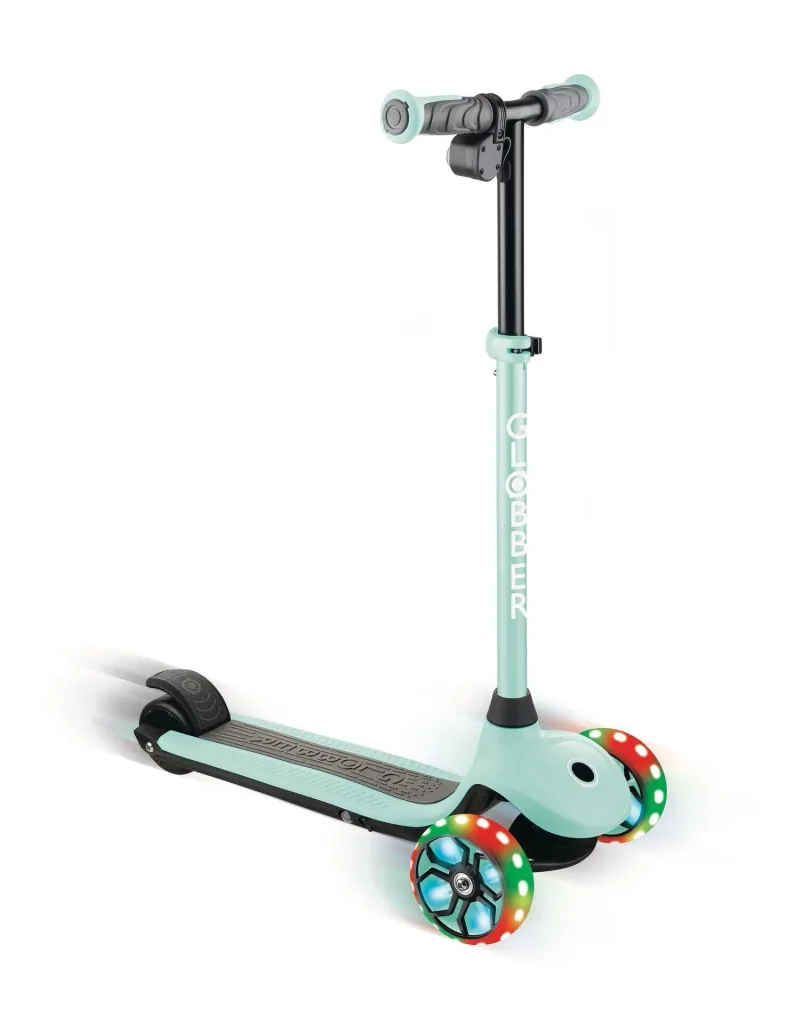 ONE K E-MOTION 4 PLUS e-scooter, lithium battery, 80 W motor, 125/90 mm, 3-wheeled, LED wheels, mint