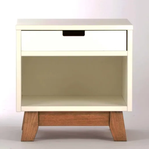 Quax bedside table trendy white, Would you like a drawer?: no