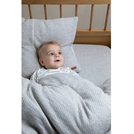 Little Dutch Sommer Sleeping Bag Uni Grau "Pure Gray", Size: 70 cm