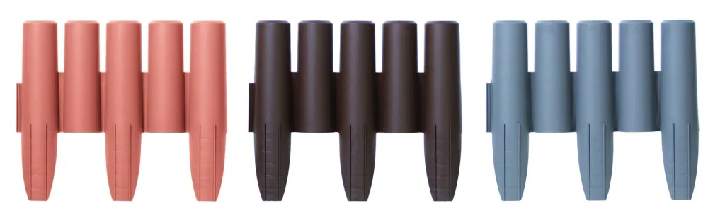 Bed edging PALISADE, terracotta - 10 pieces - 2.7 m