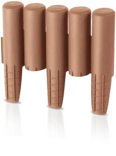 Bed edging PALISADE, terracotta - 10 pieces - 2.7 m