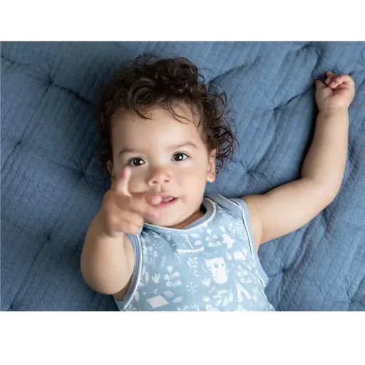 Little Dutch Bed Sheets Baby Bed Uni Blue "Pure Blue", Size: 60 x 120 cm