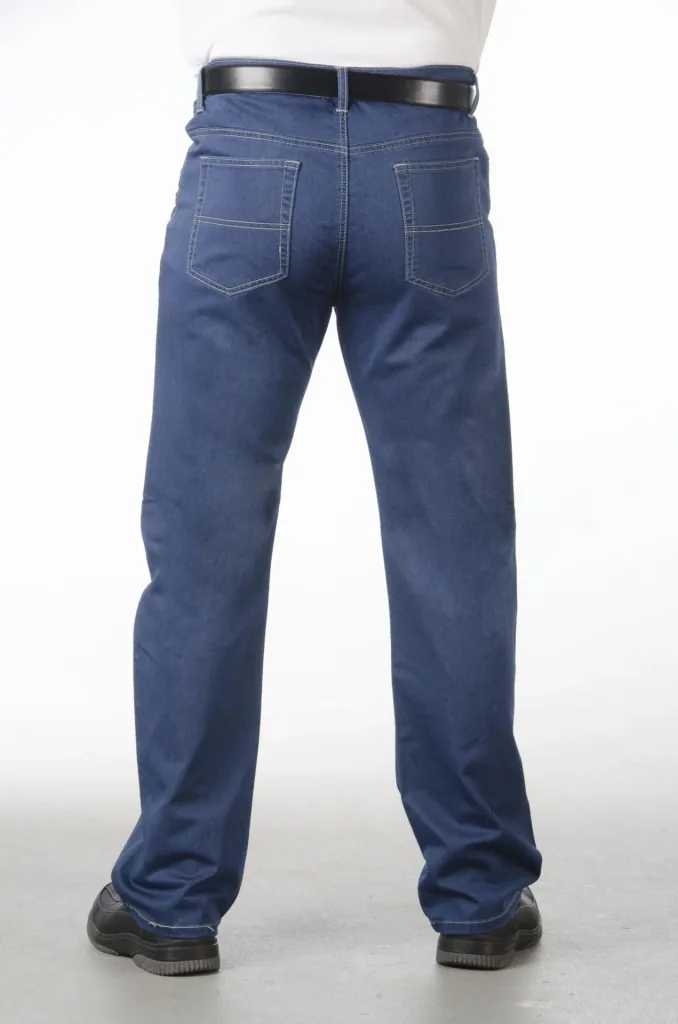 Premium jeans, crease-free, extra soft, color blue size 28