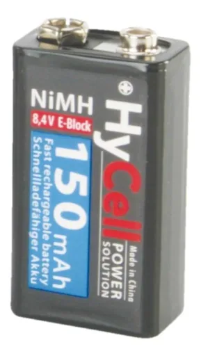 Power Solution 9V Block NiMH Battery Type 150 (min. 120 mAh) - 1 piece