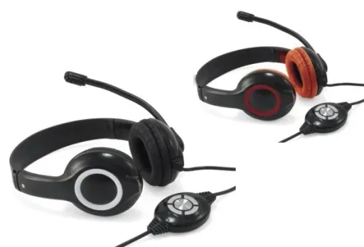 Headset USB 2m cable, microphone, remote control stereo black