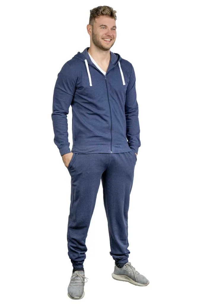 Leisure suit color navy-melange, size L