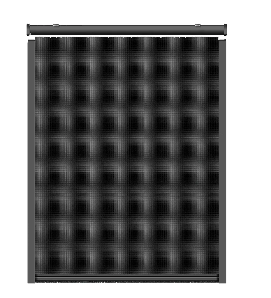 Insect screen roller blind for windows, anthracite, 160 x 160 cm