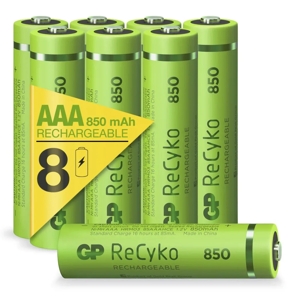 ReCyko Micro (AAA) NiMH rechargeable batteries with 850 mAh, 1.2 V - 8 pieces