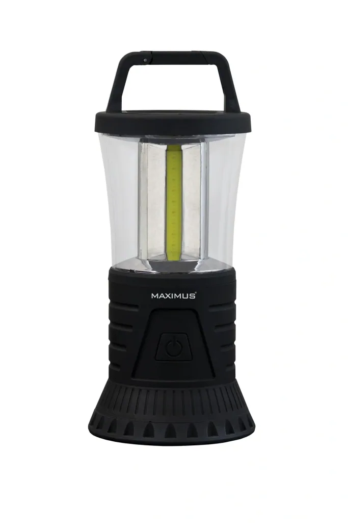 LED camping light with suspension and 3 brightness levels