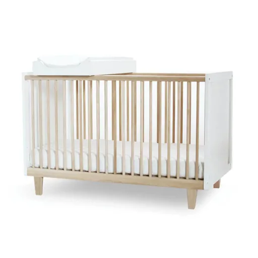 Oeuf baby bed rhea birch white 70 x 140