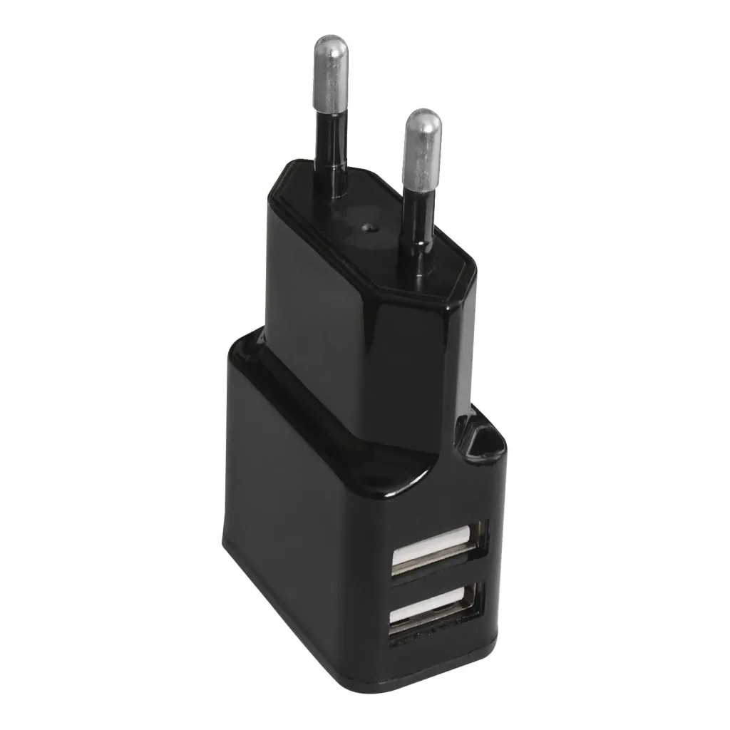 USB charging adapter with 2 USB ports